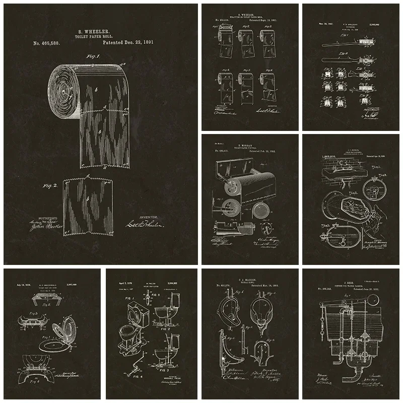 Star Map Poster - Nowoczesne plany papieru toaletowego, plakaty, klasyczne