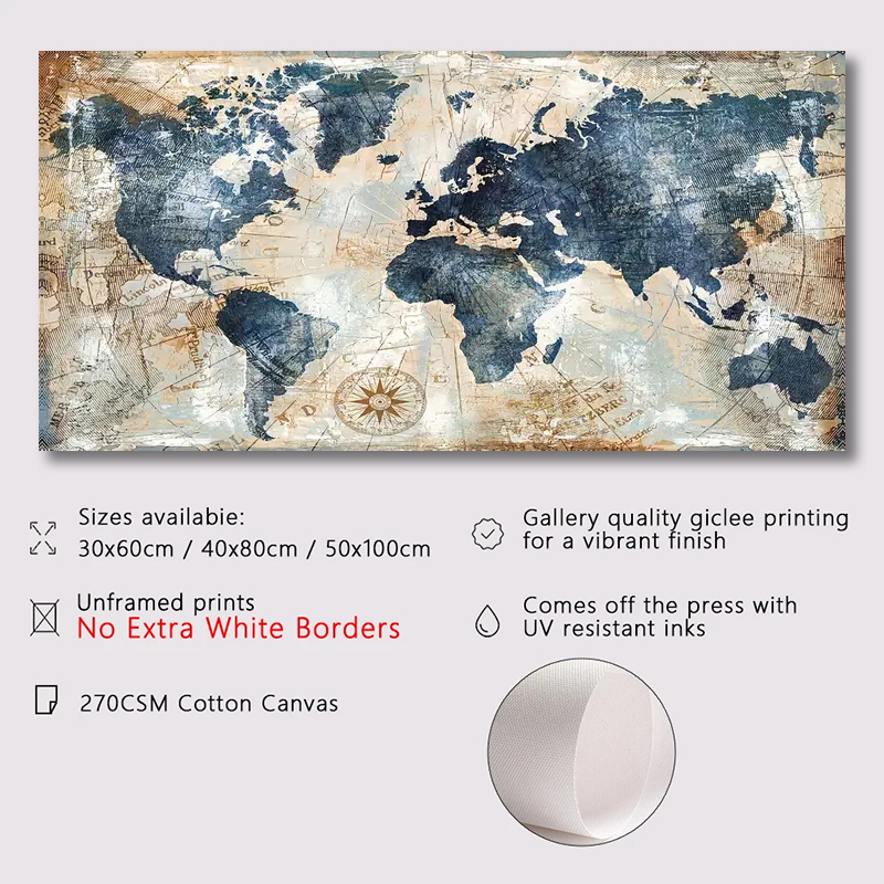 1szt Plakat na Płótnie Vintage – Star Map Poster recenzja i cena