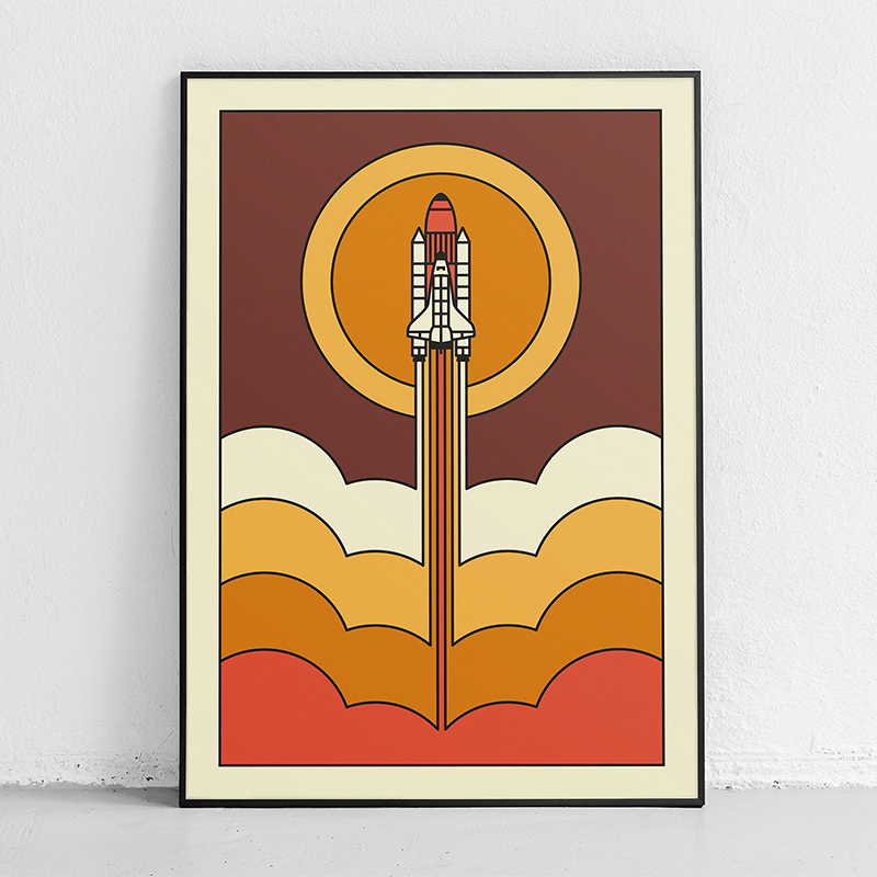 Retro Abstrakcyjne Kosmiczne S – Star Map Poster recenzja i cena